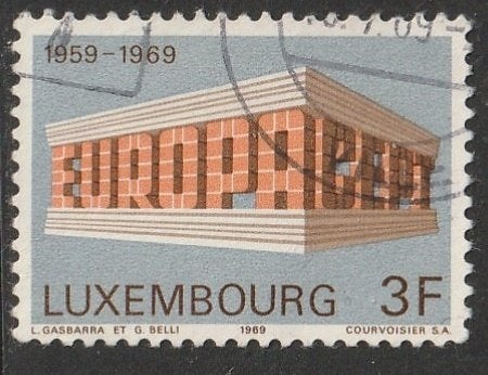 Luxemburg 1969 788 Europa 3f, Gest, Postzegels en Munten, Postzegels | Europa | Overig, Ophalen of Verzenden, Luxemburg, Gestempeld