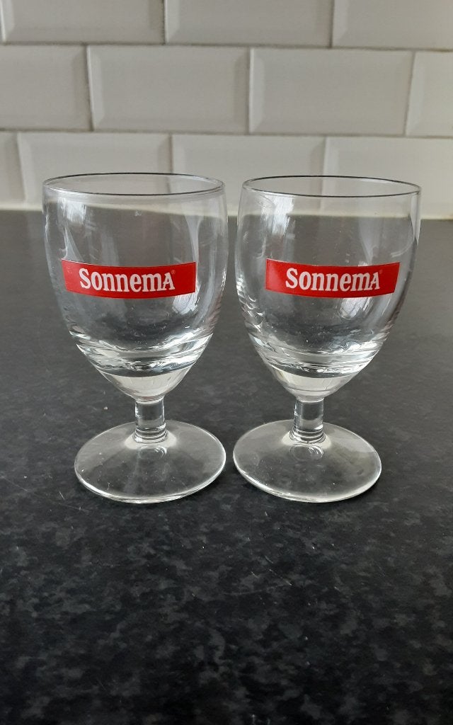 SONNEMA glaasjes 2 stuks, Ophalen of Verzenden, Zo goed als nieuw, Borrel- of Shotglas