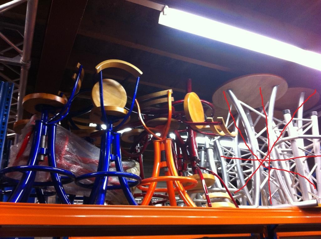 Diverse aluminium barkrukken, truss-krukken truss-barkrukken, Huis en Inrichting, Barkrukken, 2 krukken, Ophalen of Verzenden