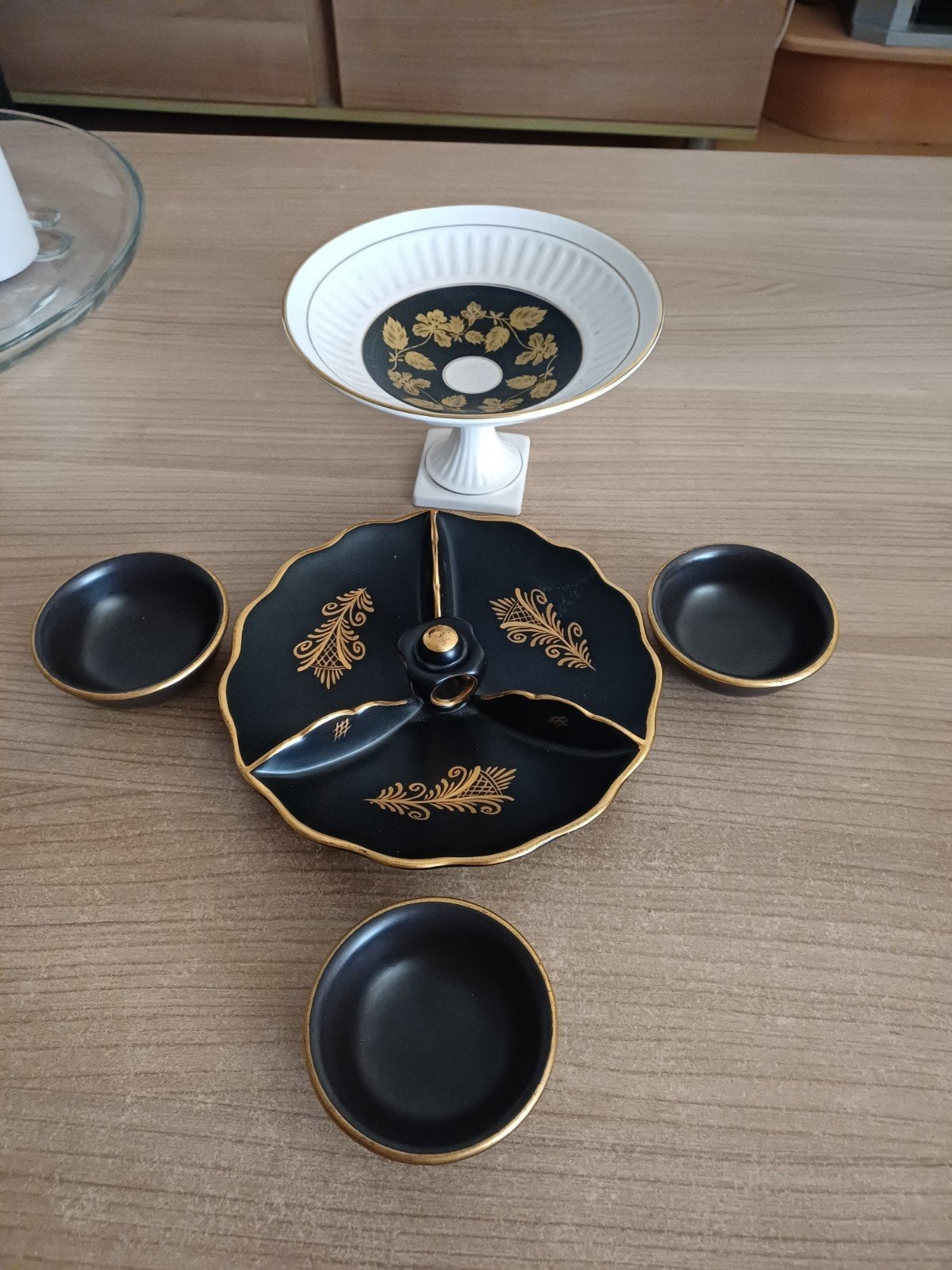 Vintage Flora Gouda Holland Schaal en Bakjes Set, Ophalen of Verzenden