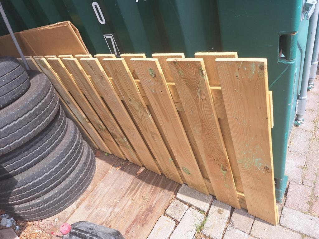 Schutting deel nieuw vuren, 1 tot 2 meter, Minder dan 3 meter, Nieuw, Ophalen of Verzenden