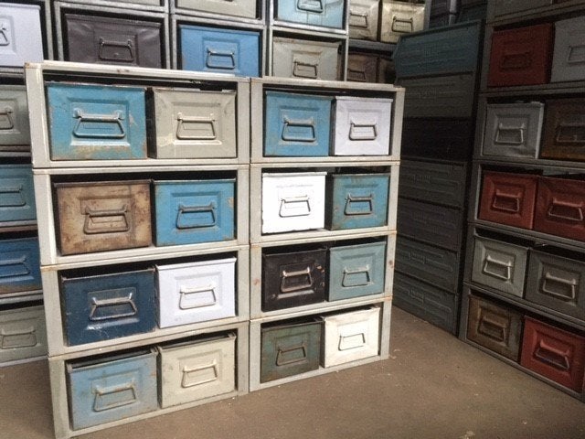 Industrieel Kast Dressoir Ladekast Wandkast naar eigen wens, Nieuw, Ophalen of Verzenden, Minder dan 100 cm, Metaal
