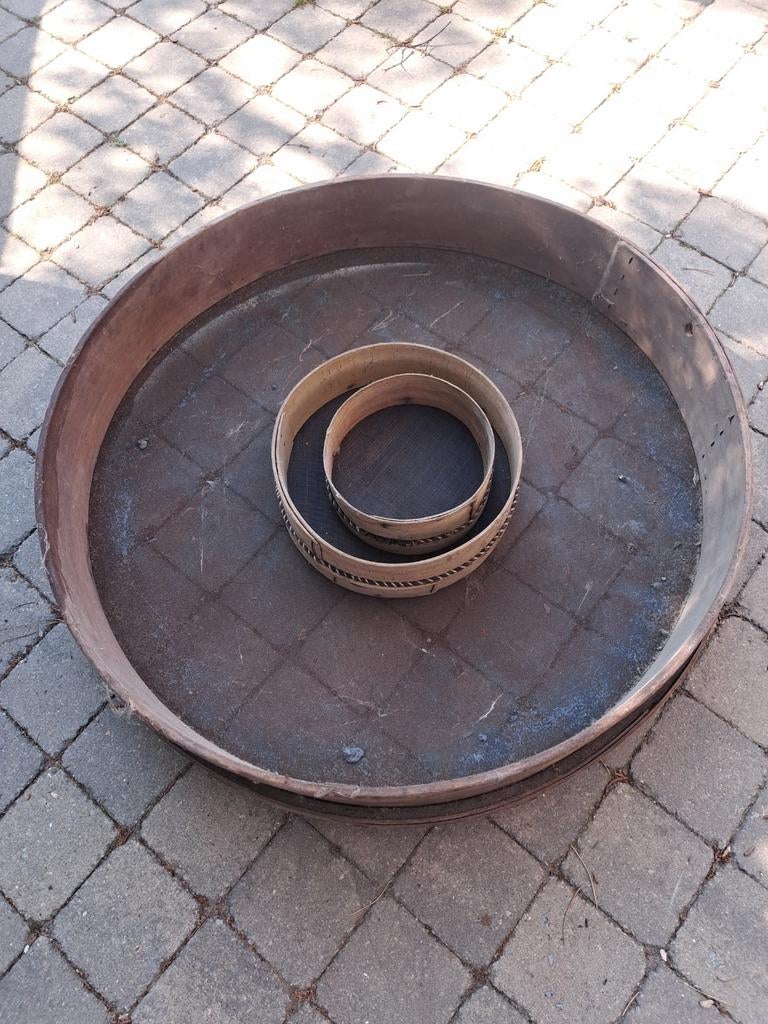 Vintage Zeef Set - Grote en Kleine Zeef, Ophalen