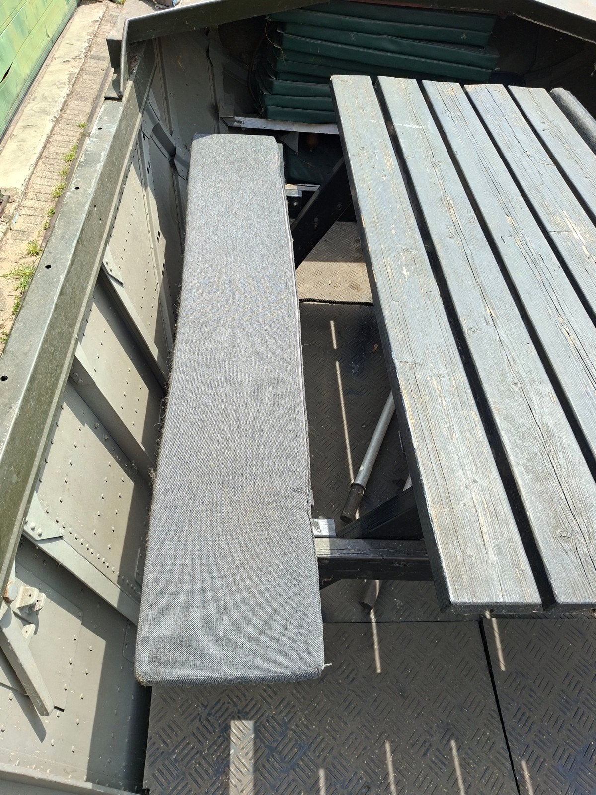 Robuuste Aluminium Vis/Toer/Werkboot inboordmotor OM606, Watersport en Boten, Overige merken, 9 m, Gebruikt, Binnenboordmotor