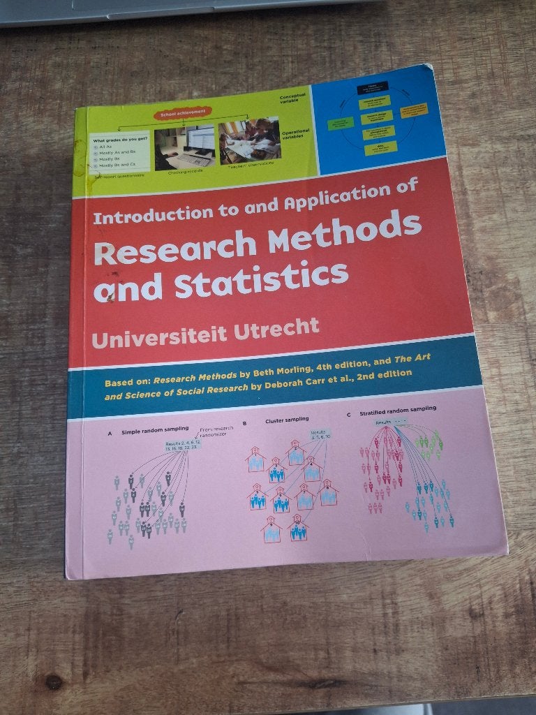 Onderzoeksmethoden en Statistiek - Universiteit Utrecht, Ophalen of Verzenden, Gamma, Beth Morling, Deborah Carr et al., WO