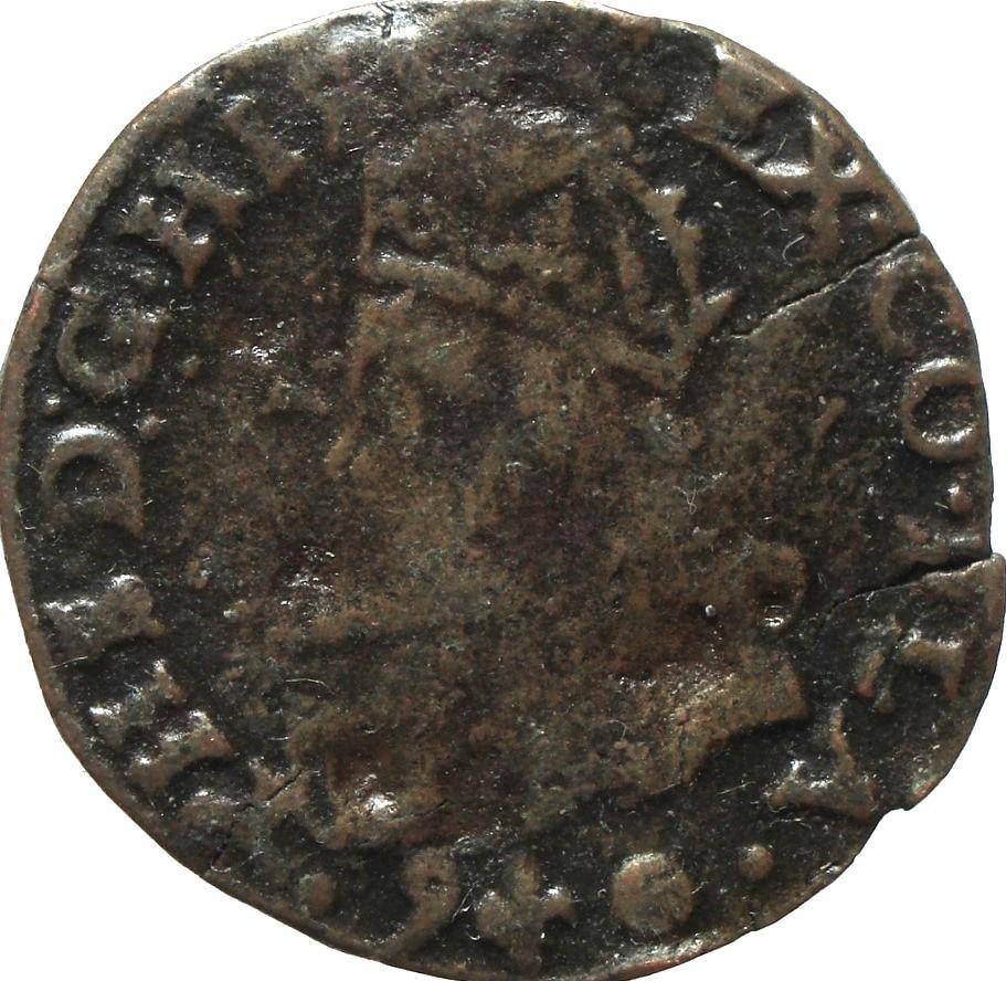 Spaanse Nederlanden - Vlaanderen liard/oord 1590 (zeldzaam), Postzegels en Munten, Ophalen of Verzenden, Vóór koninkrijk, Overige waardes