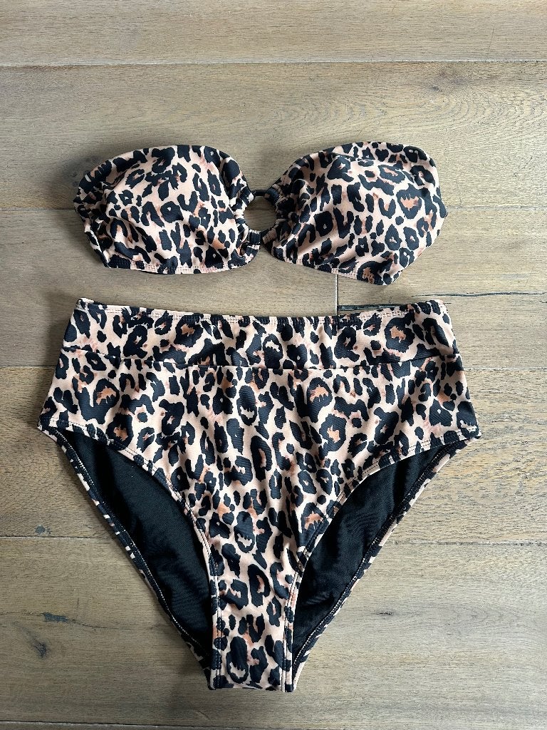 Bikini panterprint maat L, Bruin, Nieuw, Ophalen of Verzenden, Bikini
