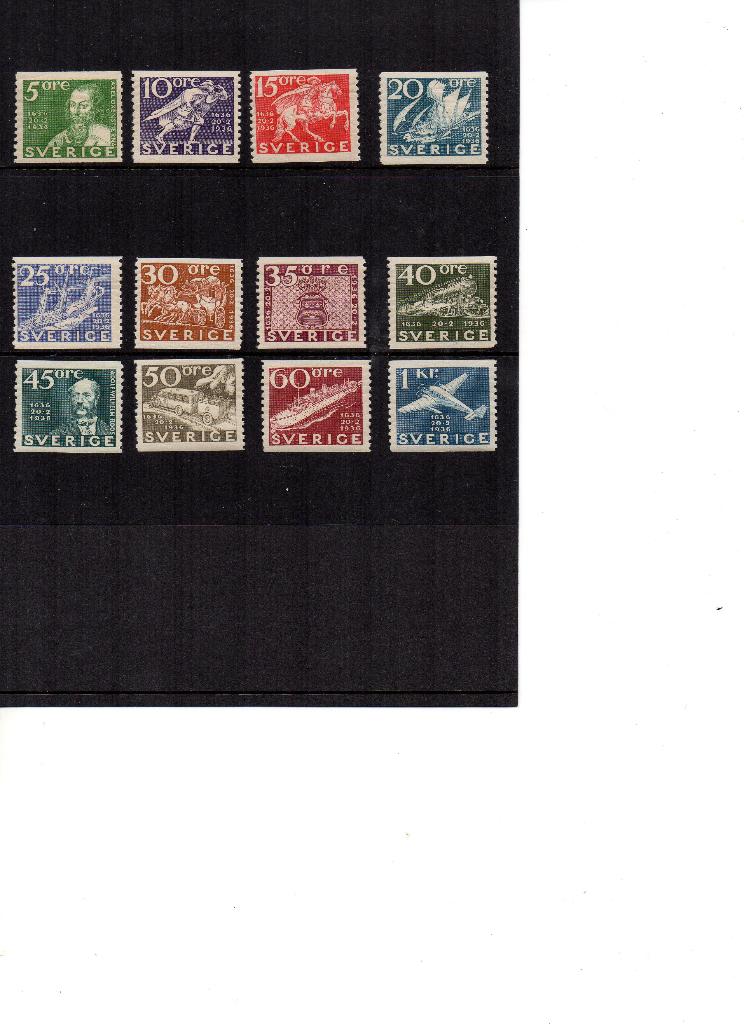 Zweden 1936. Mi 227-238, Facit246-257. Postfris, Ophalen of Verzenden, Zweden, Postfris
