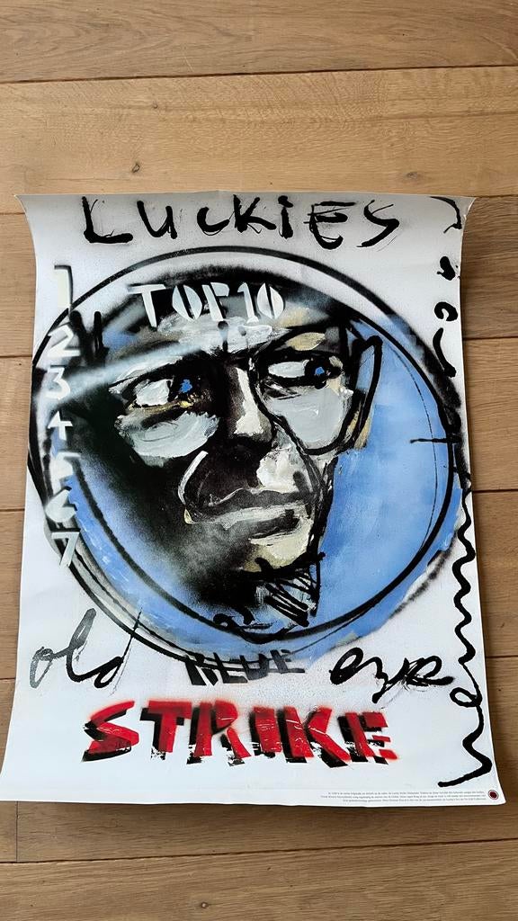 Herman Brood Lucky Strike No Art No Life Collection poster, Verzamelen, Ophalen of Verzenden
