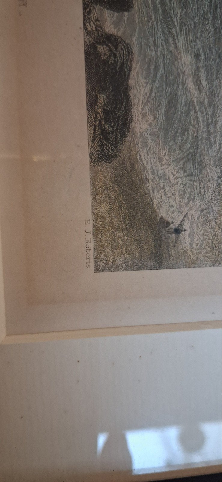 Antieke Gravure 'The Light House, Aberdeen' W.H. Bartlet, 1800 - 1899, Met tekst, Ophalen of Verzenden, Gravure