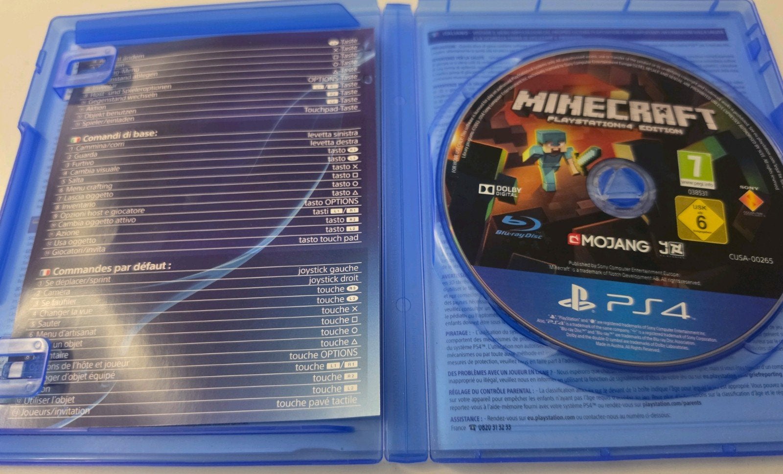 Minecraft krasvrij voor Playstation 4 en 5 Lees Goed Aub, Online, Mojang Games EU, Overige genres, Ophalen of Verzenden