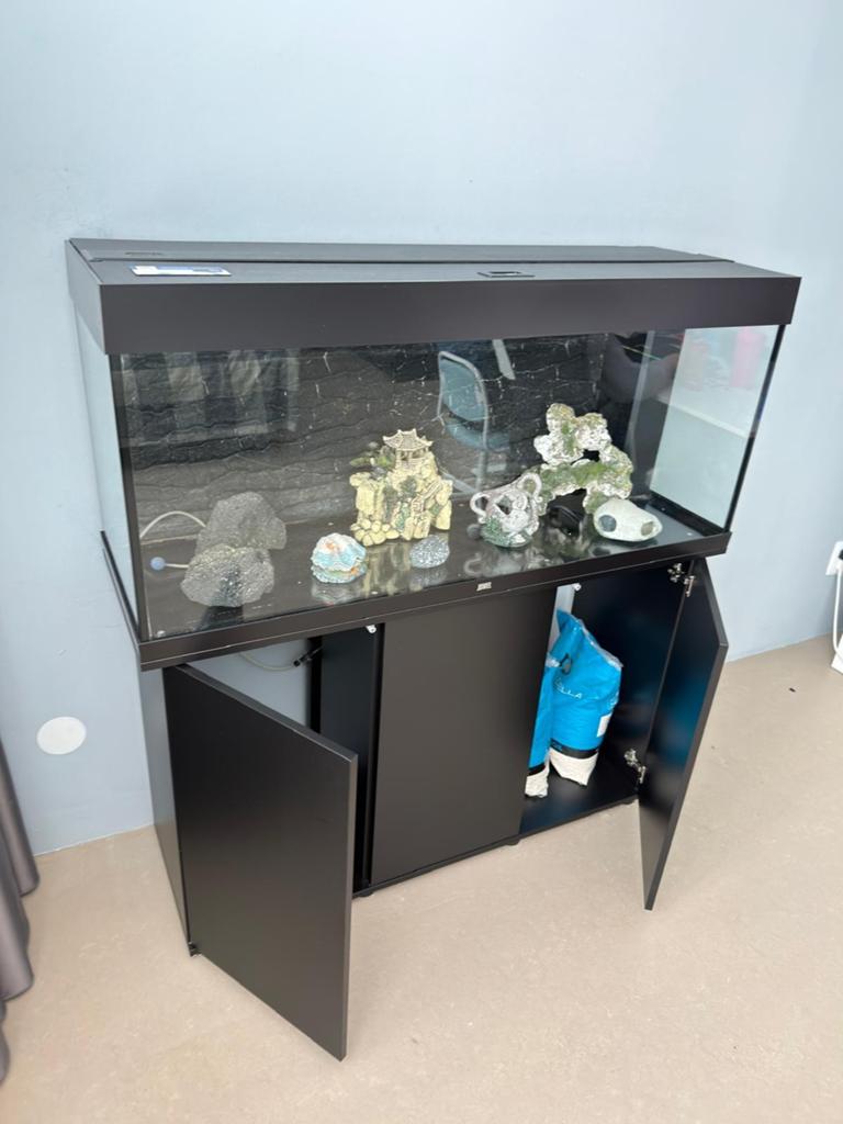 JUWEL Aquarium Rio met onderkast | zwart, Ophalen, Gebruikt, Inclusief toebehoren, Leeg aquarium