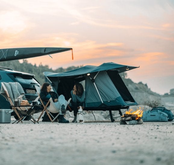 Thule Outset Trekhaak tent - SHOWMODEL, Caravans en Kamperen, Tenten, Ophalen, Zo goed als nieuw, Tot en met 2