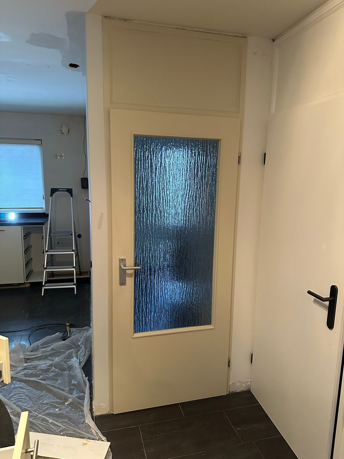GRATIS AFHALEN: Binnendeur met glas gratis, Ophalen, Gebruikt, Glas, Binnendeur