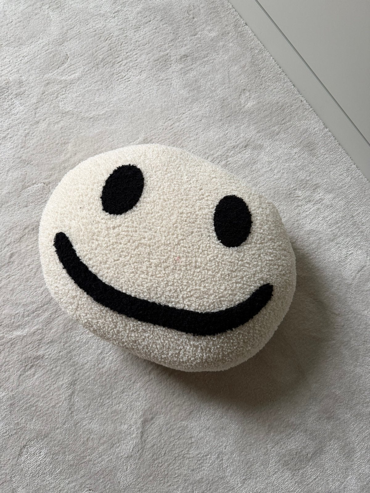 Kussen teddy Smiley zwart wit nieuw Kwantum, Huis en Inrichting, Ophalen of Verzenden, Zo goed als nieuw, Wit, Vierkant