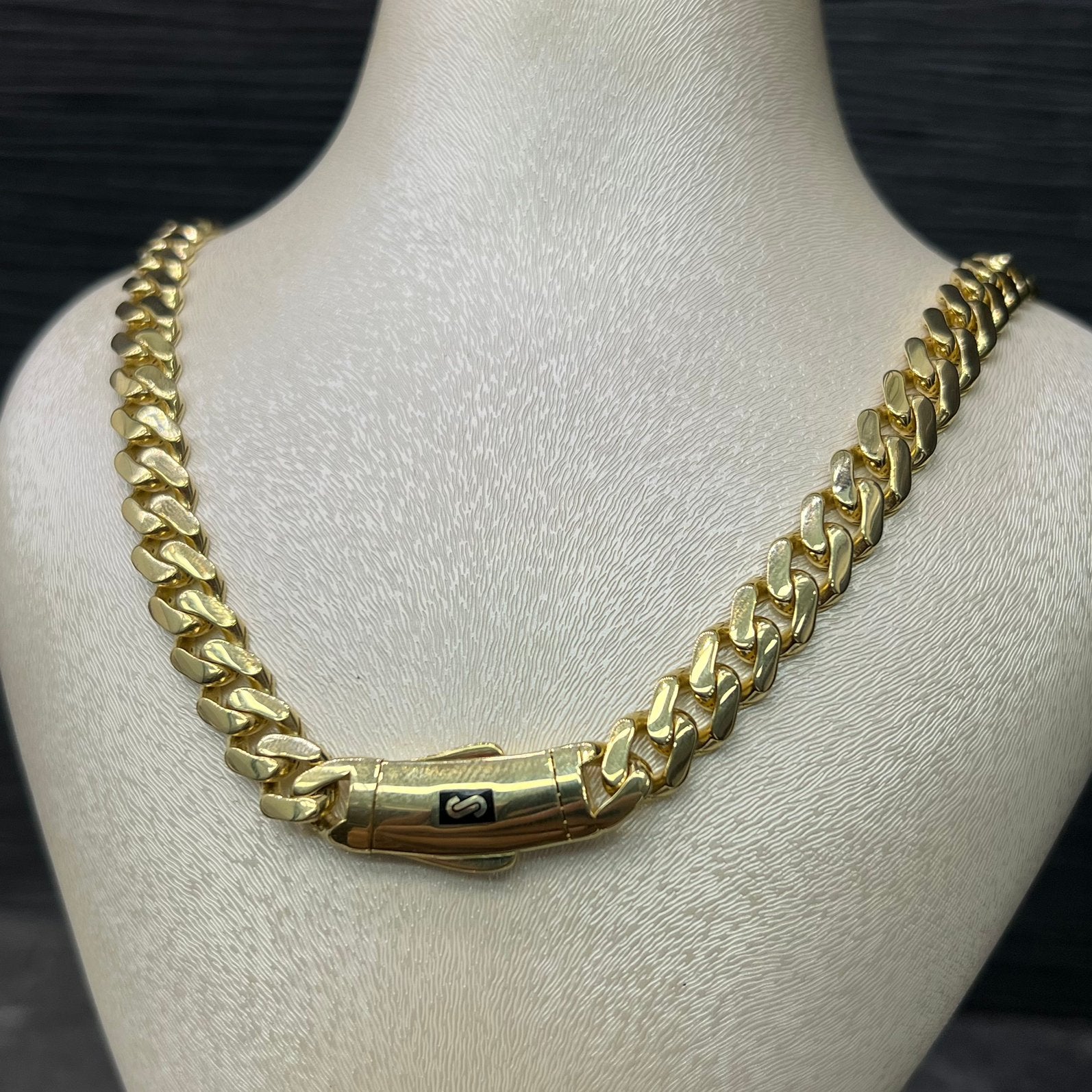 18k gouden ketting monaco chain schakel cuban gourmet, Ophalen of Verzenden, Nieuw, Goud