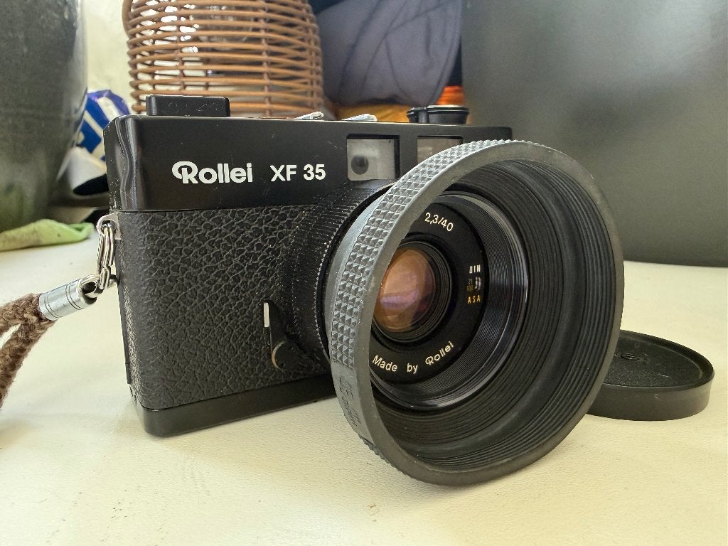 Vintage Rollei XF 35 camera – Complete set, Ophalen of Verzenden, Gebruikt, Compact, Overige Merken