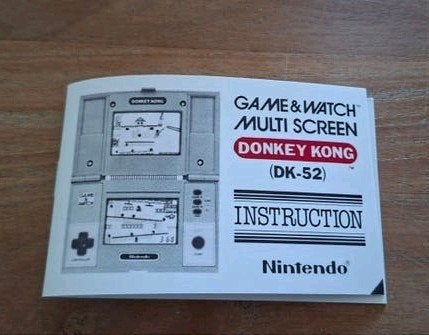 Game & Watch Donkey Kong handleiding (replica) - Nieuwstaat, Ophalen of Verzenden, Nieuw, Platform