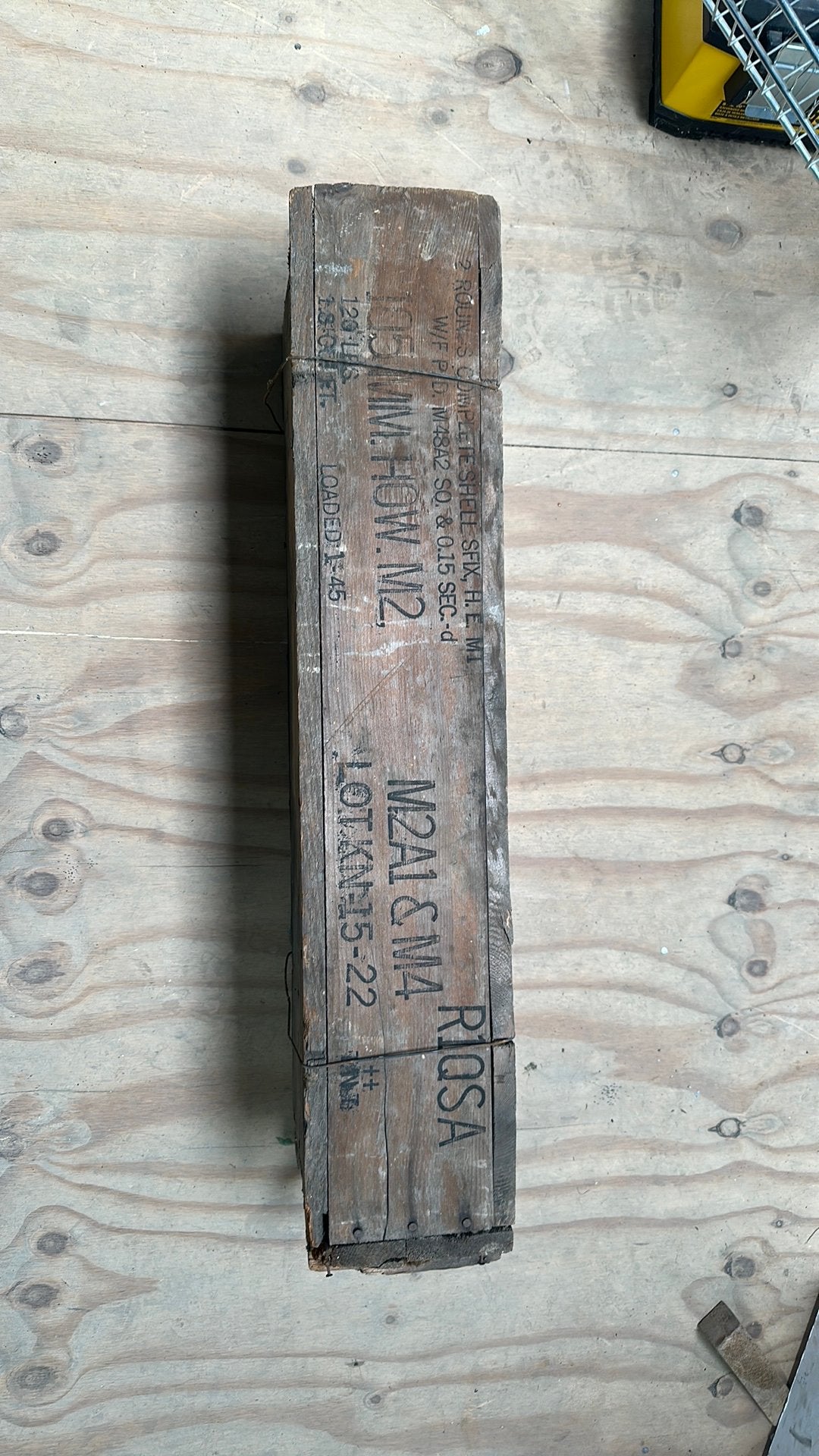 us 105mm kist ww2 woo2, Ophalen of Verzenden, Amerika, Kist of Geocache