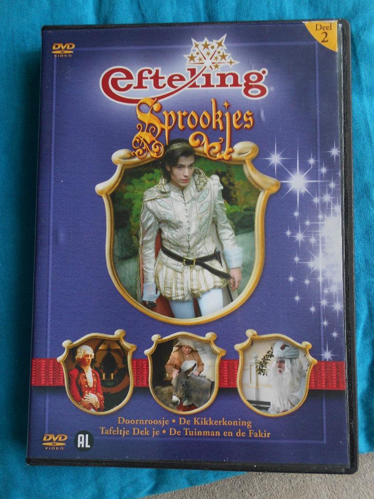 2 DVD Efteling sprookjes deel 2 + deel 4, Alle leeftijden, Ophalen, Gebruikt, Overige genres