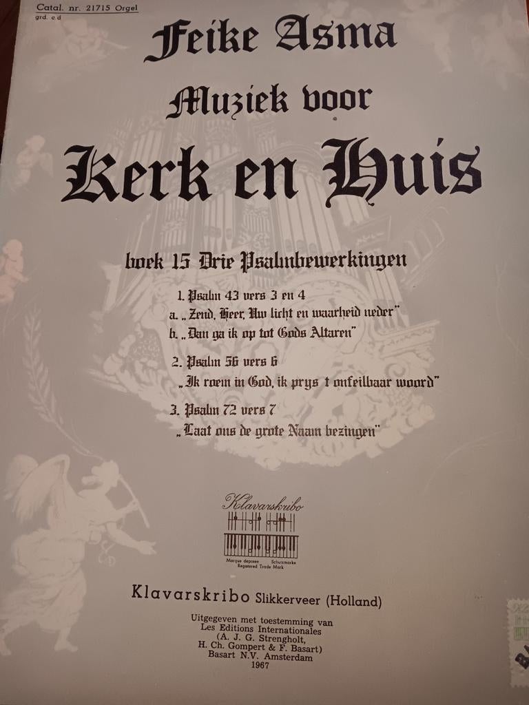 Feike Asma - Muziek voor Kerk en Huis, Psalm bewerkingen, Gebruikt, Religie en Gospel, Artiest of Componist, Ophalen