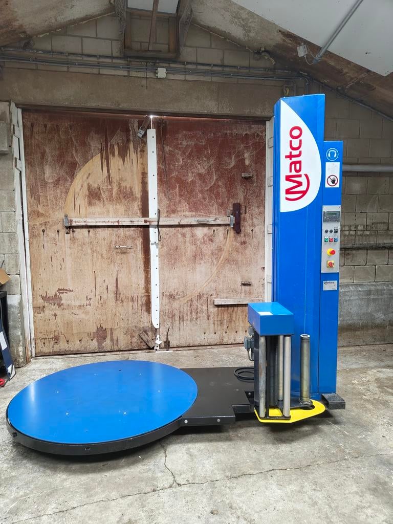 Matco A316L prea draaiplateau palletwikkelaar met voorrek, Ophalen