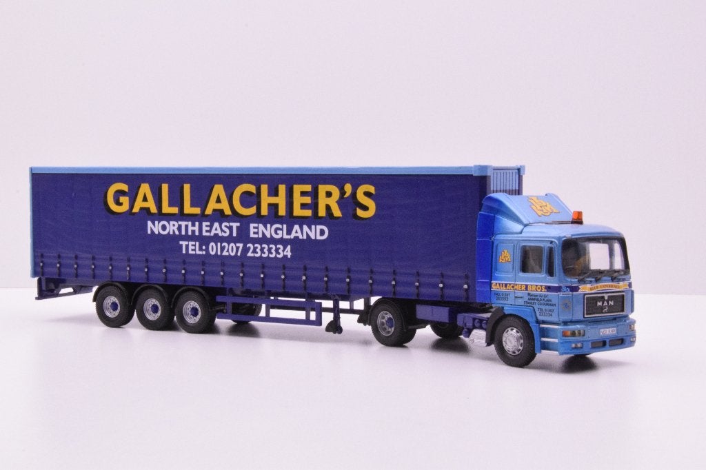 MAN  ''  Gallacher's   N.E.England ''   Corgi, Ophalen of Verzenden, Zo goed als nieuw, Bus of Vrachtwagen, Corgi