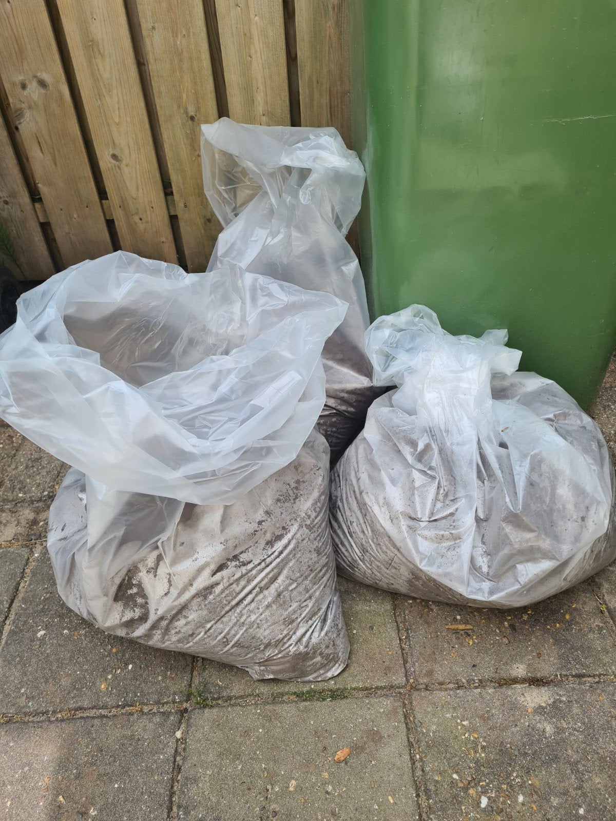 Tuinaarde zand, Ophalen, Overige typen