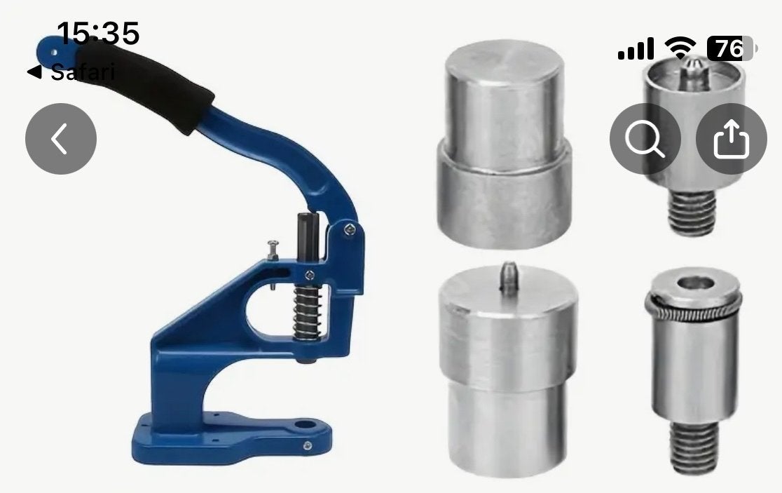 Professionele Knoopjes Machine Handpers, Ophalen of Verzenden, Gebruikt, Knoop of Knopen