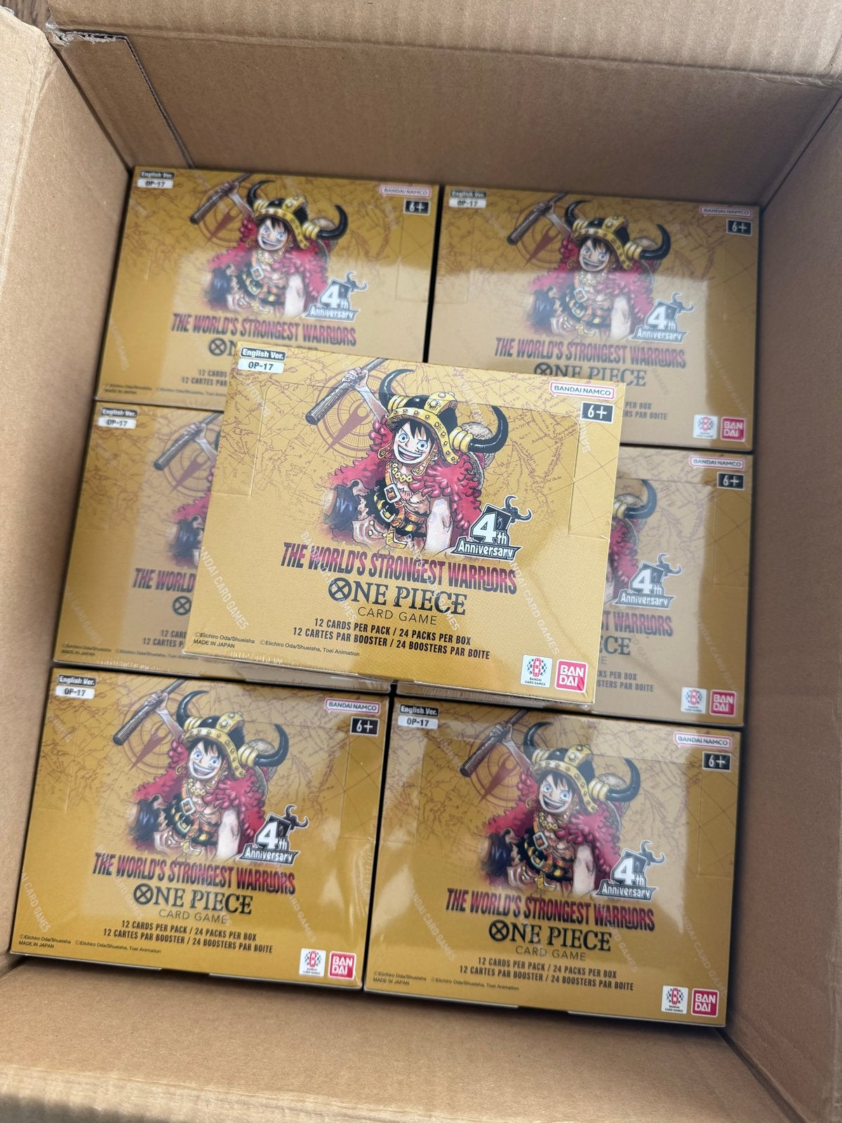 One Piece - The World's Strongest Warriors Boosterbox OP-17, Ophalen of Verzenden, Nieuw, Boosterbox