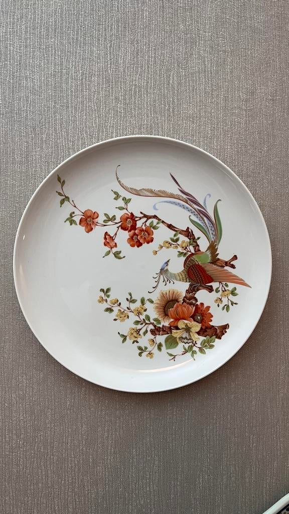 Olivia wandbord met vogel en bloemen., Ophalen of Verzenden