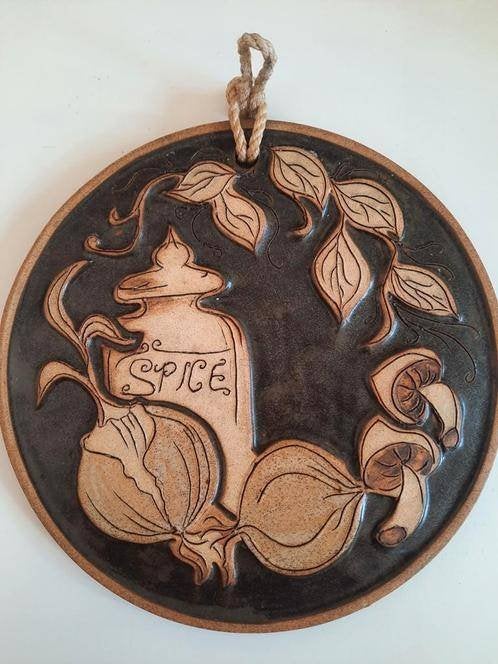 keramische (keuken)wanddecoratie , Jersey Pottery ~vintage ~, Ophalen of Verzenden, Zo goed als nieuw, Steen/keramiek
