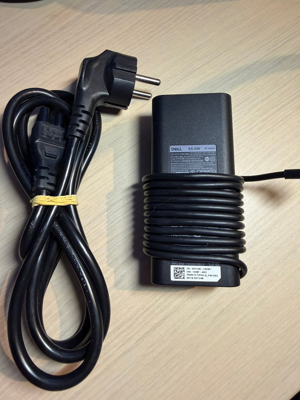 65W Dell Laptop Adapter USB-C, Computers en Software, Ophalen of Verzenden, Zo goed als nieuw, Dell