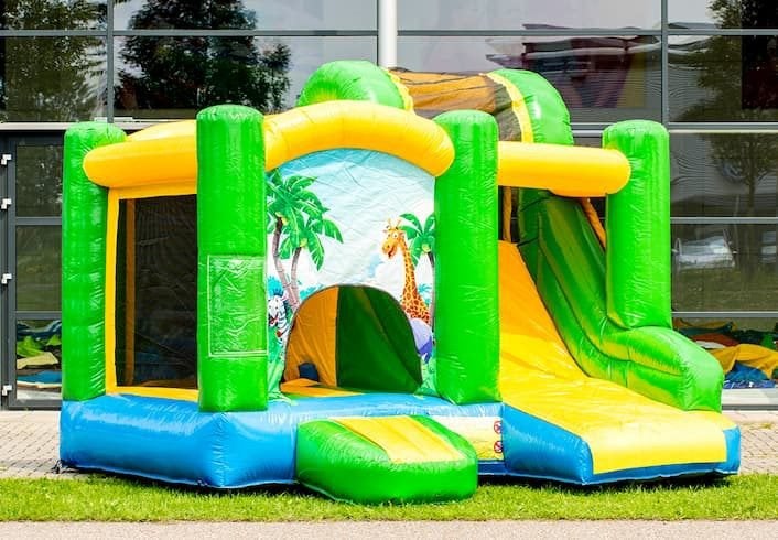 Happy Jungle springkussen te huur, Ophalen, Zo goed als nieuw, Overige