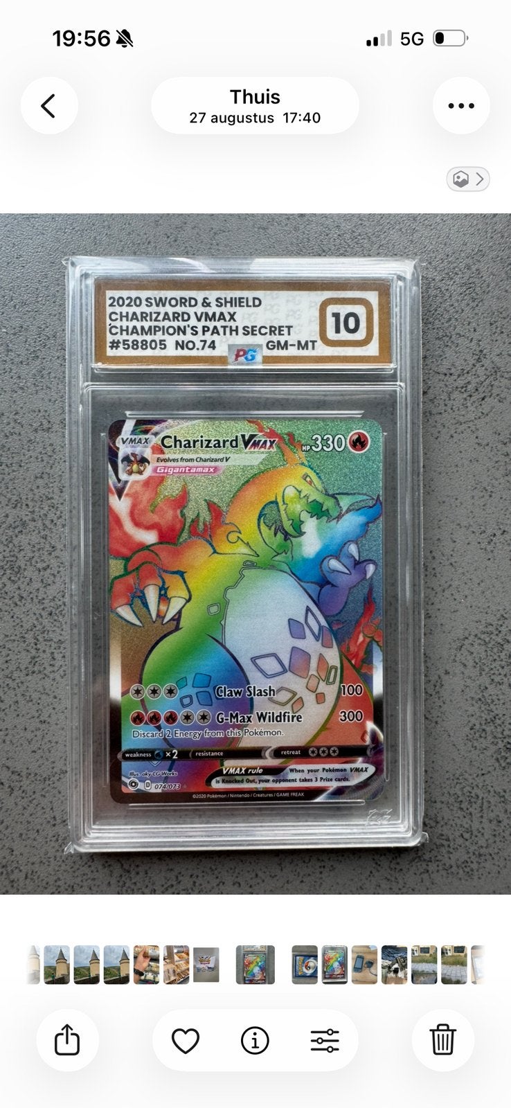 Charizard VMAX Rainbow Secret Rare Scherpe Prijs!, Ophalen of Verzenden, Nieuw, Losse kaart, Foil