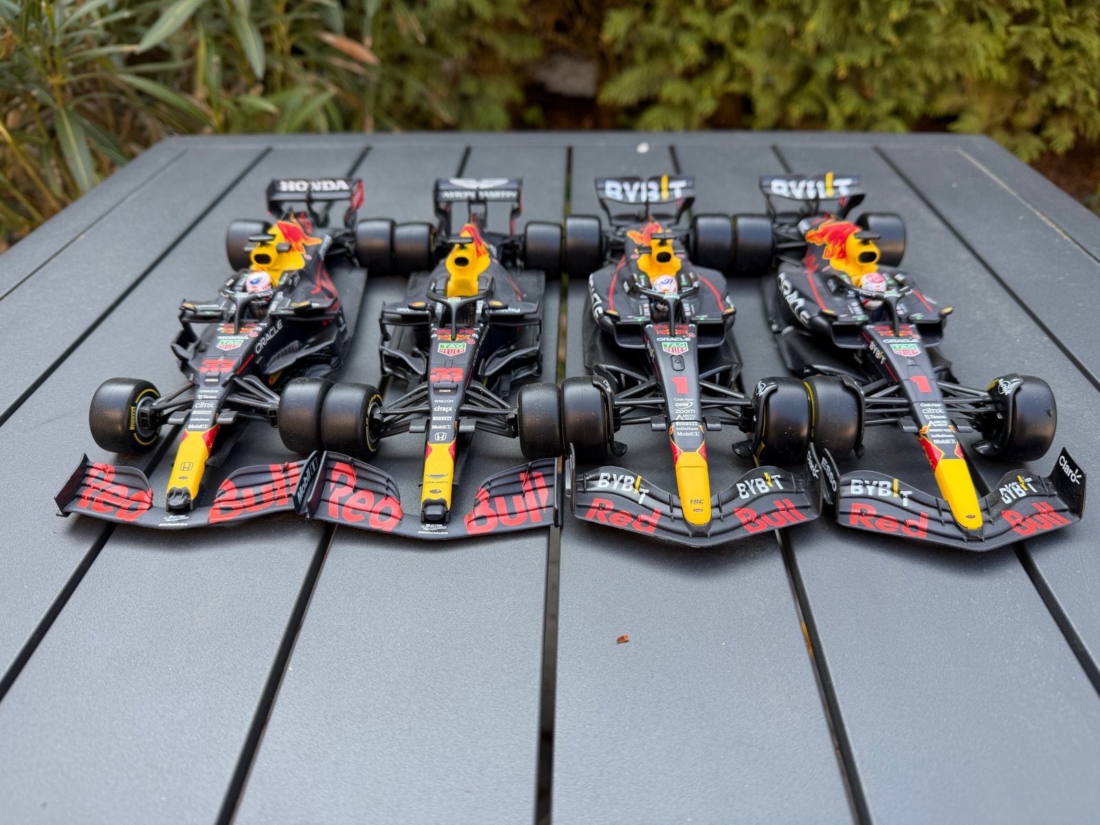Red Bull Racing F1 Modelauto's - Set van 4, Overige merken, 1:50 of kleiner, Auto, Ophalen of Verzenden