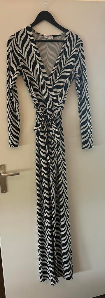 By Swan jumpsuit wit/zwart, maat M, Ophalen of Verzenden, Zo goed als nieuw, Wit