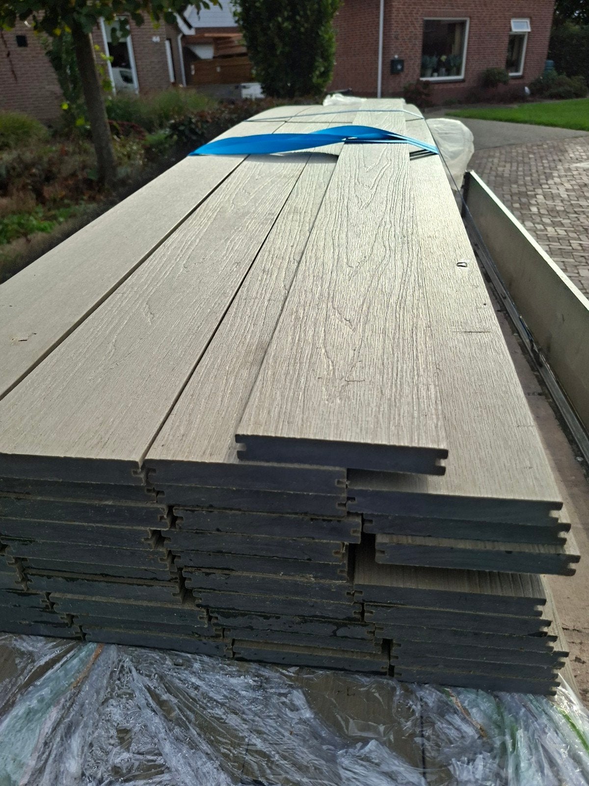 Nieuwe composiet vlonderplanken - 4 en 5 mtr - 50% korting, Ophalen, Nieuw, Composiet