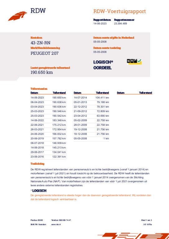 Peugeot 207 SW Outdoor 1.4 VTi X-line CRUISE/AICO/APK 06-04-, Voorwielaandrijving, Stof, Gebruikt, Zwart