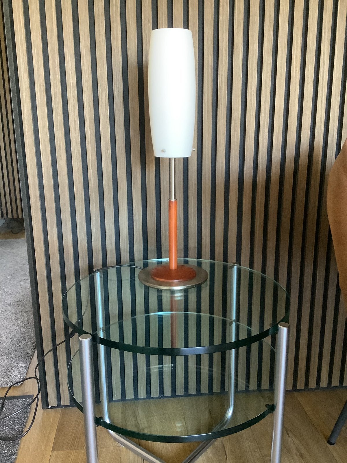 Penta Srl Vintage italiaanse design tafellamp, Ophalen, Zo goed als nieuw, Glas, Design