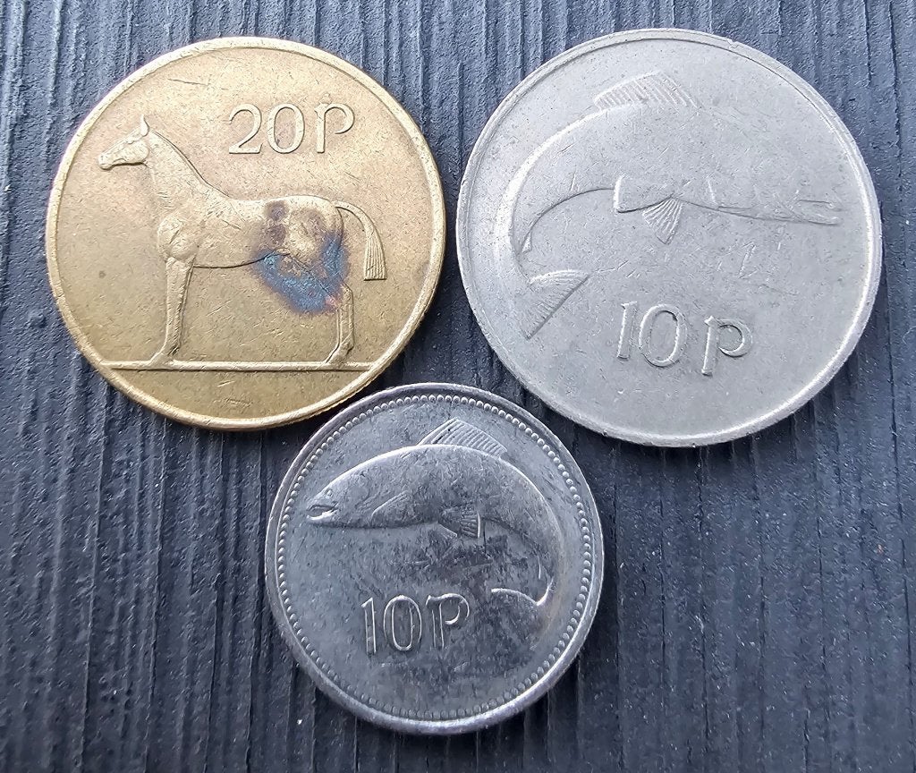3 Ierse Pence munten, Ophalen of Verzenden, Setje
