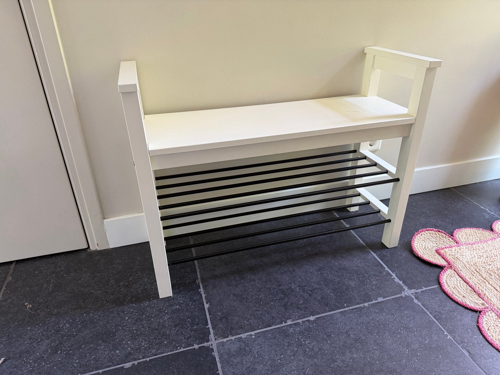 Wit schoenenrek ikea 85x64x32 gebruikt, Ophalen, Gebruikt
