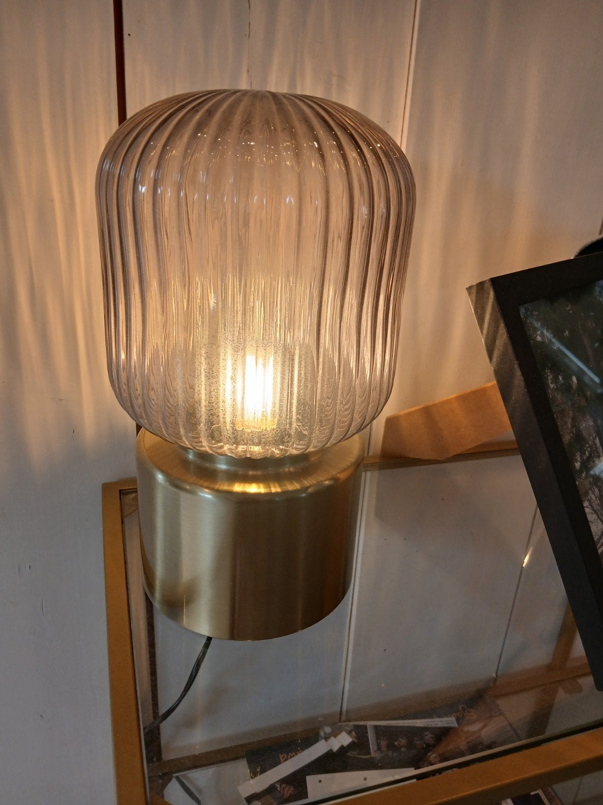 lampjes goud glanzend, Goud, Ophalen, Glas, Sfeerlamp