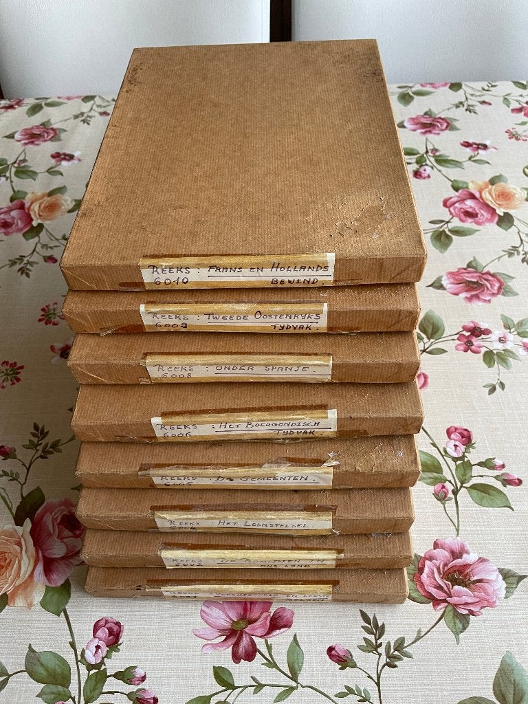 8 complete dozen schoolstempels, Antiek en Kunst, Ophalen