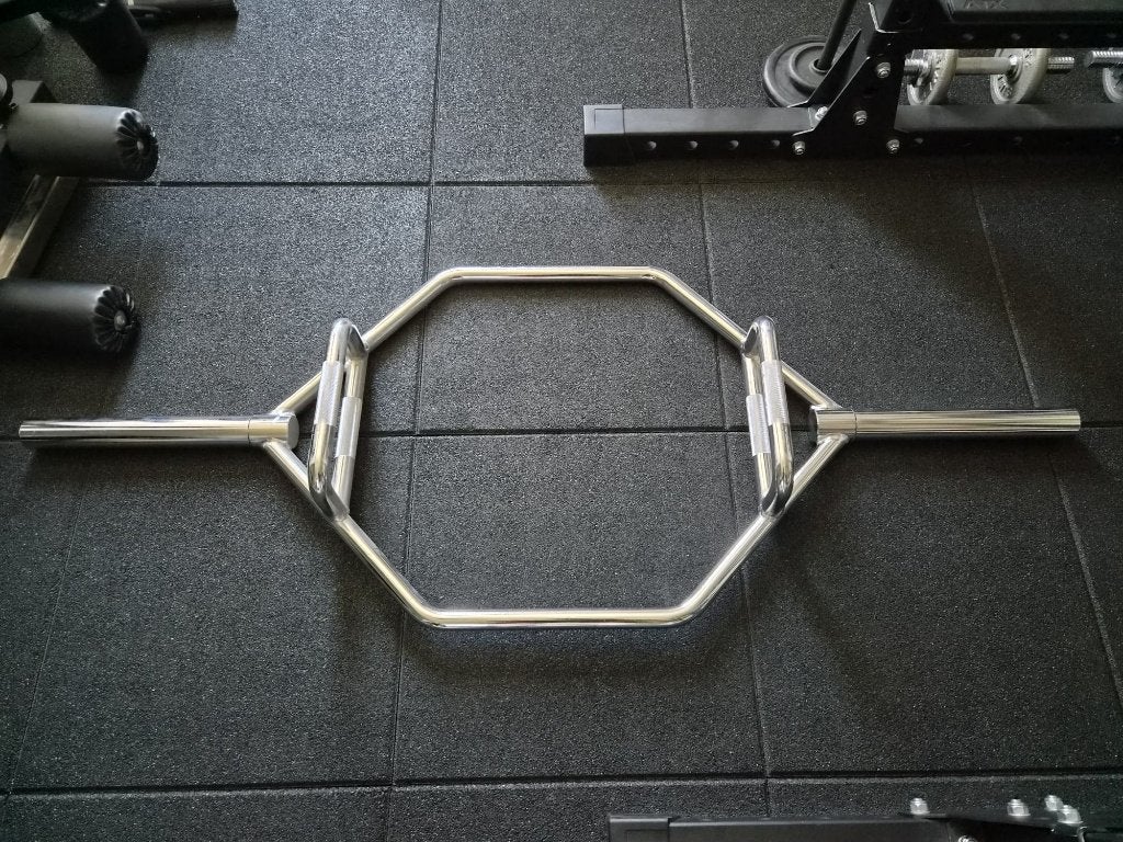 Pivot Fitness PM146 Olympic Hex / Trap Bar, Sport en Fitness, Ophalen, Zo goed als nieuw, Rug, Halterstangen