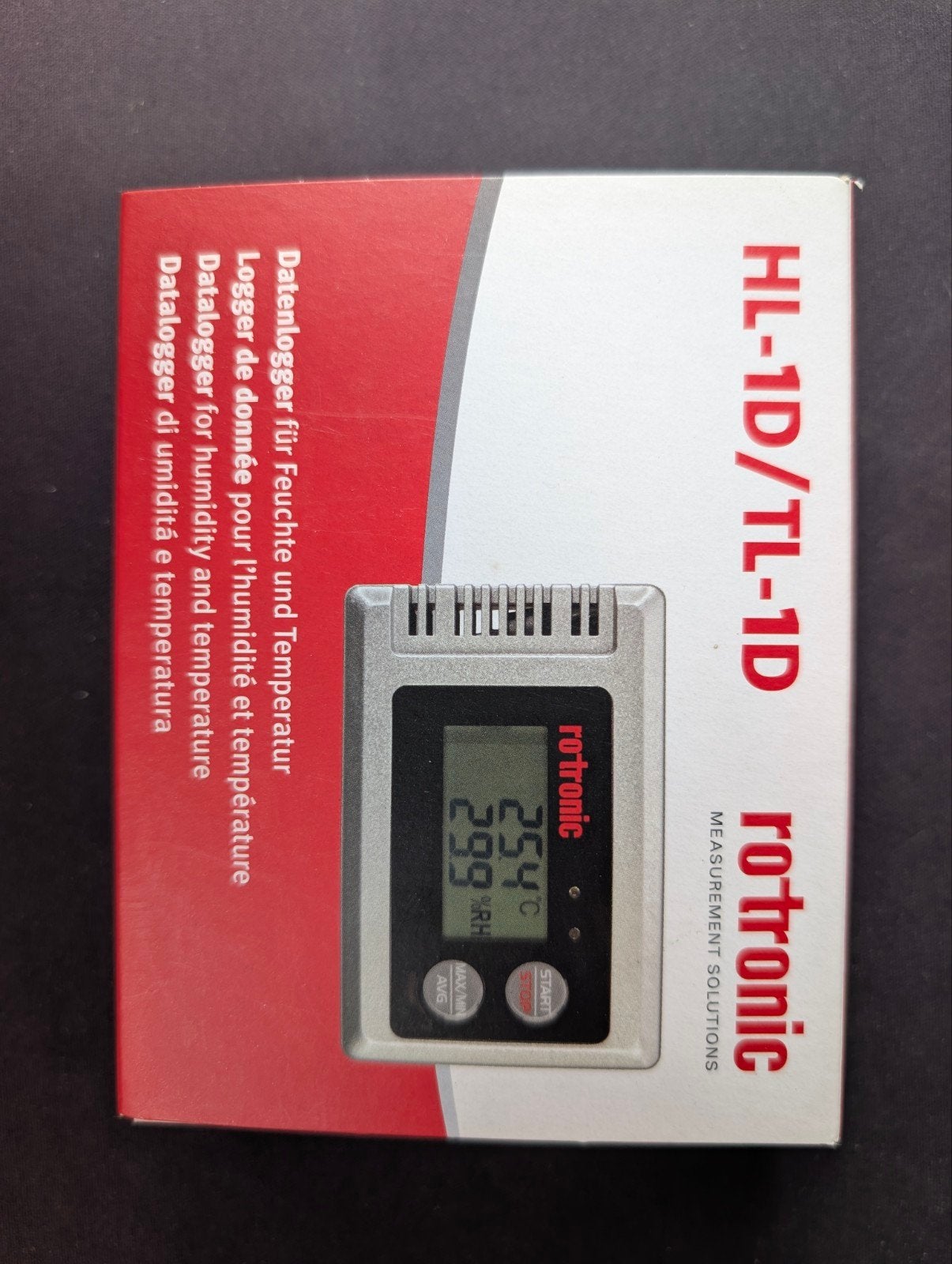 Rotronic HL-1D/TL-1D Datalogger voor vocht en temperatuur, Ophalen of Verzenden, Nieuw