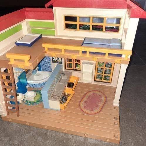 Playmobiel huis met toebehoren, Ophalen of Verzenden, Gebruikt, Complete set, Gebouw