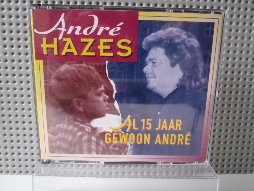 André Hazes Al 15 jaar gewoon André, Ophalen of Verzenden, Zo goed als nieuw, Levenslied of Smartlap, Inclusief boekje
