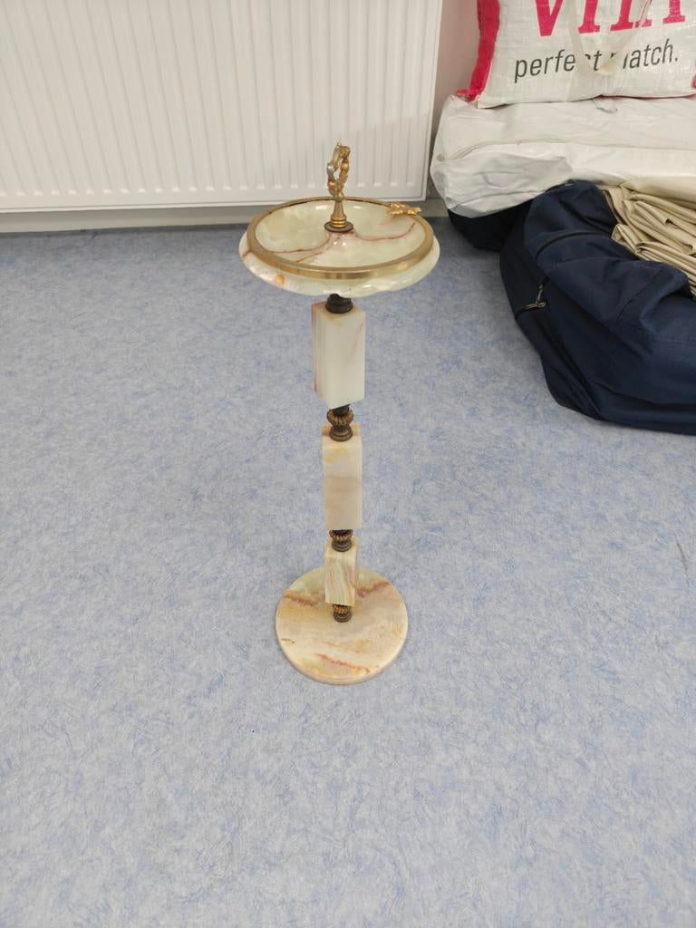 Vintage Marmeren Asbak Hollywood Regency Stijl 60cm, Ophalen