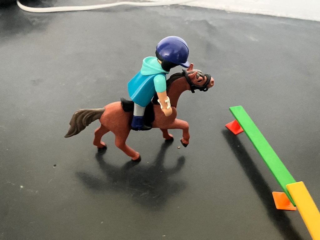 Paarden springen Playmobil nummer 9259, Ophalen, Gebruikt, Complete set